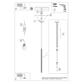 LAMPAMI - beżowa lampa wisząca ARCHE 1 taupe sollux szkic