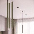LAMPAMI - tuby sufitowe, lampa 2 punktowa wisząca, lampa do sypialni wisząca przy łóżku, lampa do kuchni wisząca nad wyspą, lampa wisząca przy lustrze, tuby sufitowe wiszące ARCHE 2P zielona oliwka sollux