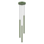 Lampa wisząca zielona oliwka tuby sufitowe wiszące ARCHE 3P 