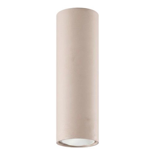 LAMPAMI - tuba lampa sufitowa beżowa,  lampa punktowa, plafon sufitowy, oprawa sufitowa natynkowa, beżowa lampa na sufit, oświetlenie do kuchni sufitowe, oświetlenie na korytarz LAGOS 20 taupe sollux