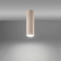 LAMPAMI - tuba lampa sufitowa beżowa,  lampa punktowa, plafon sufitowy, oprawa sufitowa natynkowa, beżowa lampa na sufit, oświetlenie do kuchni sufitowe, oświetlenie na korytarz LAGOS 20 taupe sollux
