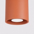 LAMPAMI - tuba lampa sufitowa, lampa punktowa sufitowa, lampa sufitowa, oprawa sufitowa natynkowa, lampa na sufit, oświetlenie do kuchni sufitowe, oświetlenie na przedpokój, plafon sufitowy ORBIS 1 ochra czerwona sollux