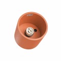 LAMPAMI - tuba lampa sufitowa, lampa punktowa sufitowa, lampa sufitowa, oprawa sufitowa natynkowa, lampa na sufit, oświetlenie do kuchni sufitowe, oświetlenie na przedpokój, plafon sufitowy ORBIS 1 ochra czerwona sollux