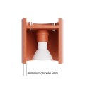 LAMPAMI - tuba lampa sufitowa, lampa punktowa sufitowa, lampa sufitowa, oprawa sufitowa natynkowa, lampa na sufit, oświetlenie do kuchni sufitowe, oświetlenie na przedpokój, plafon sufitowy ORBIS 1 ochra czerwona sollux