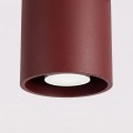 LAMPAMI - tuba lampa sufitowa, lampa punktowa sufitowa, oświetlenie do kuchni sufitowe, oświetlenie na przedpokój, lampa sufitowa plafon, oprawa sufitowa natynkowa, plafon sufitowy ORBIS 1 burgund sollux