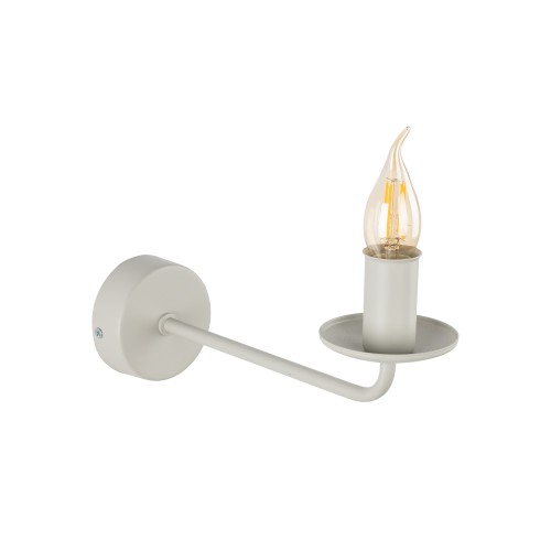LAMPAMI - kinkiet w stylu rustykalnym,  kinkiet ścienny, kinkiet na ścianę, lampa do salonu, lampa na korytarz, kinkiet do sypialni LIMAL BEIGE