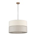LAMPAMI - lampa wisząca pojedyncza, lampa sufitowa wisząca, lampa do jadalni nad stół, lampa do sypialni wisząca, beżowa lampa, lampa w stylu boho ECO LAMPA 3