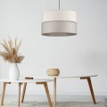 LAMPAMI - lampa wisząca pojedyncza, lampa sufitowa wisząca, lampa do jadalni nad stół, lampa do sypialni wisząca, beżowa lampa, lampa w stylu boho ECO LAMPA 3