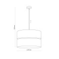 LAMPAMI - lampa wisząca pojedyncza ECO LAMPA 3 szkic