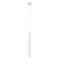 LAMPAMI - kaszmirowa lampa wisząca, tuba pojedyncza ryflowana, tuba lampa sufitowa wisząca, lampa wisząca pojedyncza tuba, lampa wisząca ARCHE 1 kaszmir sollux
