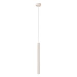 Kaszmirowa lampa wisząca tuba pojedyncza ryflowana 120 cm 1xG9 ARCHE 1