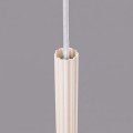 LAMPAMI - kaszmirowa lampa wisząca, tuba pojedyncza ryflowana, tuba lampa sufitowa wisząca, lampa wisząca pojedyncza tuba, lampa wisząca ARCHE 1 kaszmir sollux