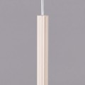 LAMPAMI - kaszmirowa lampa wisząca, tuba pojedyncza ryflowana, tuba lampa sufitowa wisząca, lampa wisząca pojedyncza tuba, lampa wisząca ARCHE 1 kaszmir sollux