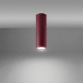 LAMPAMI - oprawa sufitowa natynkowa, tuba plafon sufitowy, plafon sufitowy, lampa do kuchni, oświetlenie do przedpokoju, lampa na korytarz, lampa na sufit, lampa punktowa LAGOS 20 burgund sollux
