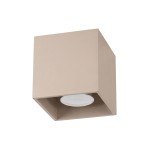 Beżowa lampa sufitowa pojedyncza plafon 1xGU10 QUAD 1 taupe