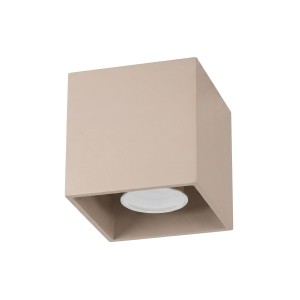 Beżowa lampa sufitowa pojedyncza plafon 1xGU10 QUAD 1 taupe