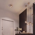 LAMPAMI - beżowa lampa sufitowa, lampa na sufit, oświetlenie do kuchni, lampa na korytarz, oświetlenie w przedpokoju, plafon sufitowy nowoczesny, oprawa natynkowa sufitowa QUAD 1 taupe sollux