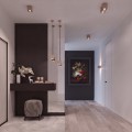 LAMPAMI - beżowa lampa sufitowa, lampa na sufit, oświetlenie do kuchni, lampa na korytarz, oświetlenie w przedpokoju, plafon sufitowy nowoczesny, oprawa natynkowa sufitowa QUAD 1 taupe sollux