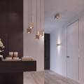 LAMPAMI - beżowa lampa sufitowa, lampa na sufit, oświetlenie do kuchni, lampa na korytarz, oświetlenie w przedpokoju, plafon sufitowy nowoczesny, oprawa natynkowa sufitowa QUAD 1 taupe sollux