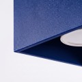 LAMPAMI - niebieska lampa sufitowa, lampa pojedyncza, plafon sufitowy, mała lampa sufitowa, lampa na sufit, lampa do korytarza, lampa sufitowa do pokoju młodzieżowego, oświetlenie sufitowe QUAD 1 ultramaryna sollux