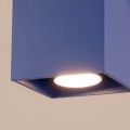 LAMPAMI - niebieska lampa sufitowa, lampa pojedyncza, plafon sufitowy, mała lampa sufitowa, lampa na sufit, lampa do korytarza, lampa sufitowa do pokoju młodzieżowego, oświetlenie sufitowe QUAD 1 ultramaryna sollux