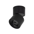 LAMPAMI - lampa led sufitowa czarna, lampa przysufitowa, regulowana tuba lampa sufitowa, lampa ledowa sufitowa, oświetlenie punktowe sufitowe led, minimalistyczna lampa sufitowa SPARK BLACK CCT 10W