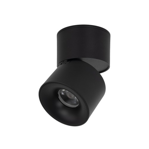 LAMPAMI - lampa led sufitowa czarna, lampa przysufitowa, regulowana tuba lampa sufitowa, lampa ledowa sufitowa, oświetlenie punktowe sufitowe led, minimalistyczna lampa sufitowa SPARK BLACK CCT 10W