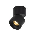 LAMPAMI - lampa led sufitowa czarna, lampa przysufitowa, regulowana tuba lampa sufitowa, lampa ledowa sufitowa, oświetlenie punktowe sufitowe led, minimalistyczna lampa sufitowa SPARK BLACK CCT 10W