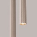LAMPAMI - beżowa lampa wisząca dekoracyjna tuby, modna lampa,  tuby sufitowe, lampa sufitowa wisząca,  lampa wisząca nad wyspę, lampa wisząca do sypialni przy łóżku, lampa wisząca przy lustrze wisząca ARCHE 2P taupe sollux