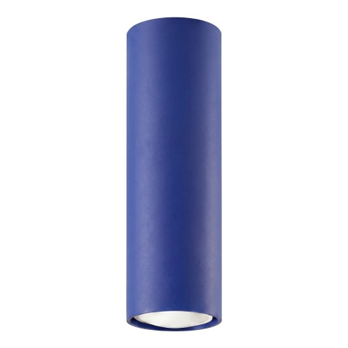 LAMPAMI - oprawa sufitowa natynkowa,  tuba lampa sufitowa, lampa na sufit, minimalistyczna lampa sufitowa, oświetlenie na przedpokój, lampa do pokoju młodzieżowego, mała lampa sufitowa LAGOS 20 ultramaryna sollux
