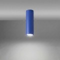 LAMPAMI - oprawa sufitowa natynkowa,  tuba lampa sufitowa, lampa na sufit, minimalistyczna lampa sufitowa, oświetlenie na przedpokój, lampa do pokoju młodzieżowego, mała lampa sufitowa LAGOS 20 ultramaryna sollux