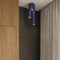 LAMPAMI - oprawa sufitowa natynkowa,  tuba lampa sufitowa, lampa na sufit, minimalistyczna lampa sufitowa, oświetlenie na przedpokój, lampa do pokoju młodzieżowego, mała lampa sufitowa LAGOS 20 ultramaryna sollux